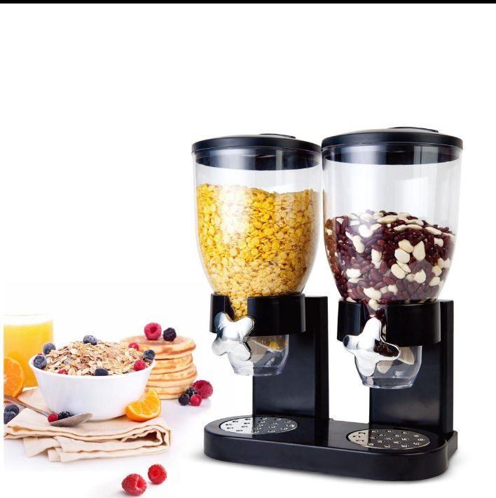 Dispensador Doble De Cereal 4 Litros
